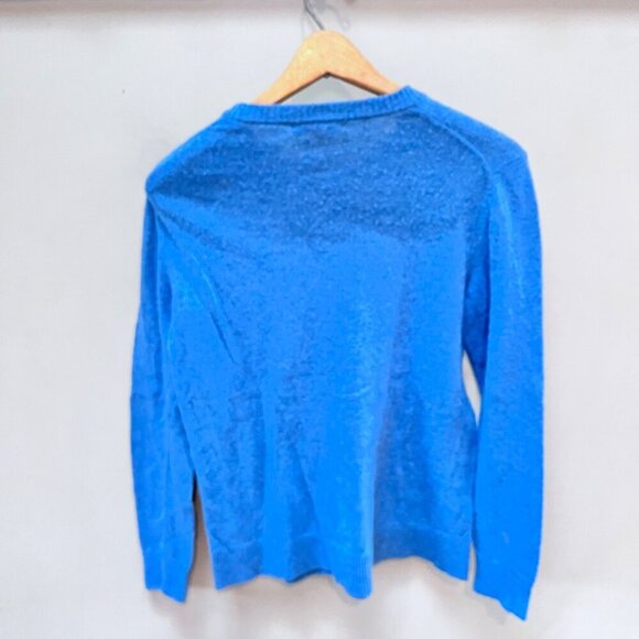 Blue Saks Fifth Avenue Paris Knit Sweater Womens‎ M Wool & Cashmere Blend - Picture 2 of 3